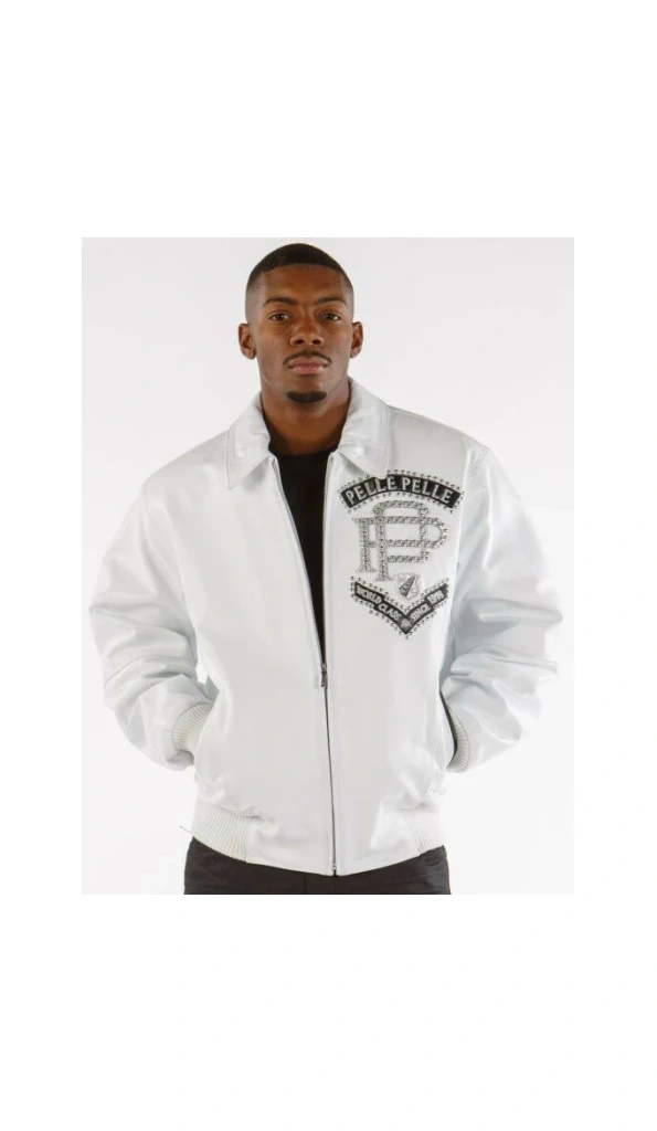 Pelle Pelle Elite Series Men White Jacket | Leather Jacket
