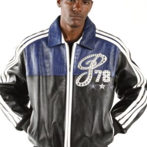 Pelle Pelle Legacy Navy Blue Black Jacket | Leather Jacket