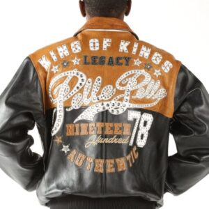 Pelle Pelle Legacy Brown Black Men Jacket | Leather Jacket view 2