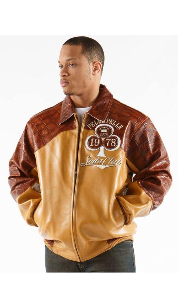 Pelle Pelle High Roller Men Varsity Jacket | Leather Jacket