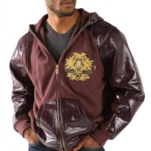 Pelle Pelle Purple Prestige Hood Jacket | Wool Leather view 2