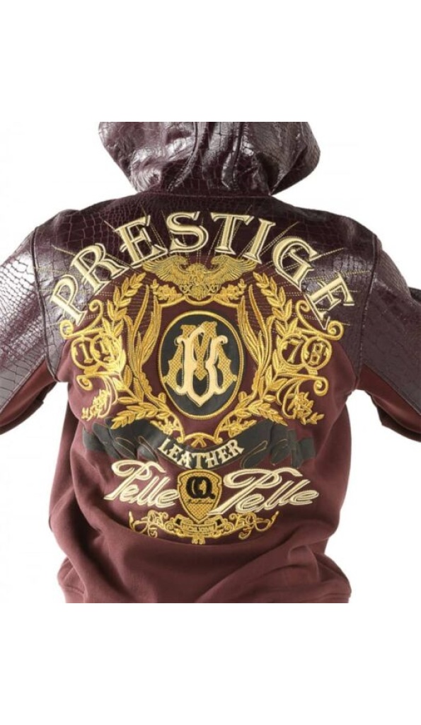 Pelle Pelle Purple Prestige Hood Jacket | Wool Leather