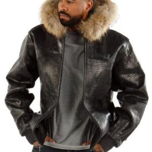 Pelle Pelle Basic Crocodile Leather Jacket view 1