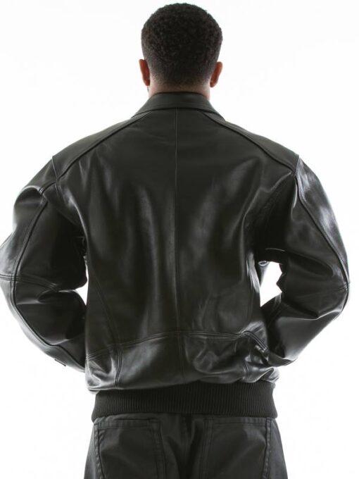 Pelle Pelle Black Applique Leather Jacket | Men Jacket view 3