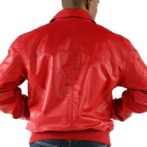 Pelle Pelle Red Plain Soft Leather Jacket | Men Jacket