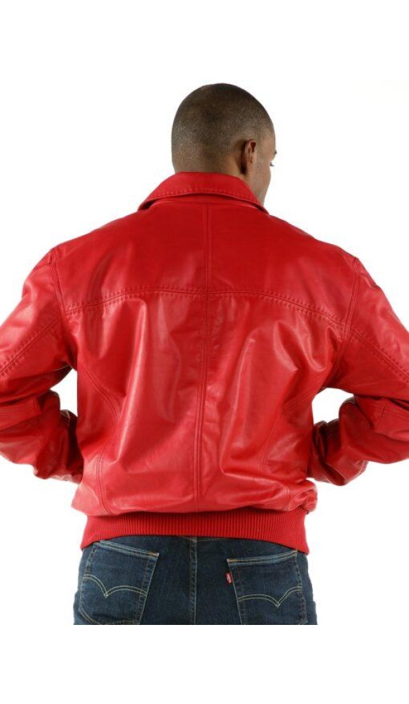 Pelle Pelle Red Plain Soft Leather Jacket | Men Jacket