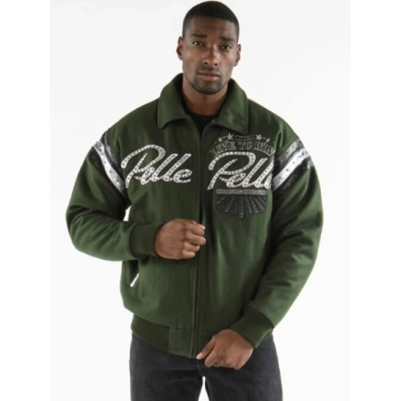 Pelle Pelle Men MB Dark Green Wool Jacket | Live To Win view 1