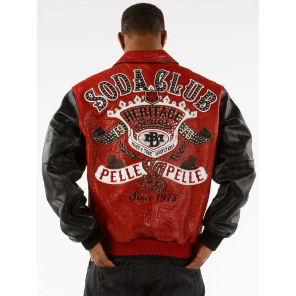 Pelle Pelle Black Red Heritage Series Jacket | Soda Club view 2
