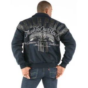 Pelle Pelle Men Croc Leather And Wool Jacket | MB Jacket view 2