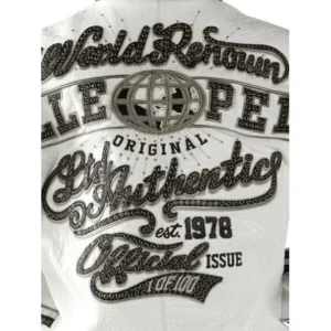 Pelle Pelle Men World Renown Leather Jacket | White Jacket view 2