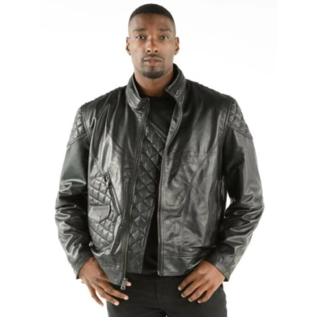 Pelle Pelle Men Quilted Leather Jacket