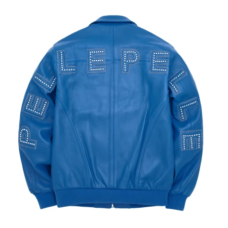 Pelle Pelle Blue Plush Leather Jacket