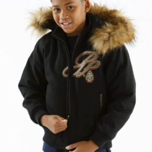 Pelle Pelle Trail Blazer Kids Wool Jacket | Black Jacket view 2