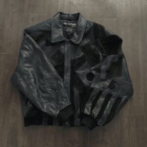 Pelle Pelle MB Crazy Pattern Leather Jacket | Black Jacket