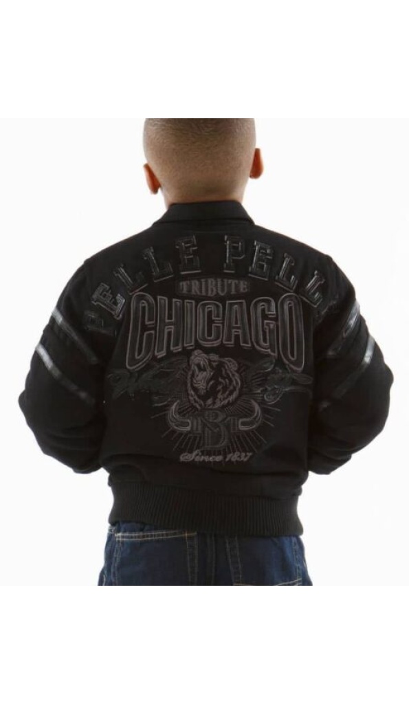Pelle Pelle Black Windy City Wool Jacket | Kids Jacket