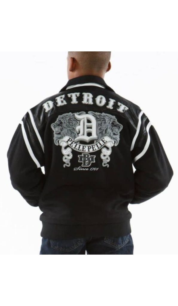 Pelle Pelle Black Detroit Kids Wool Jacket | MB Jacket