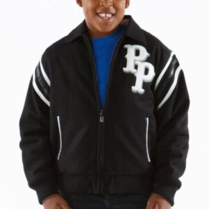 Pelle Pelle Black Detroit Kids Wool Jacket | MB Jacket view 2