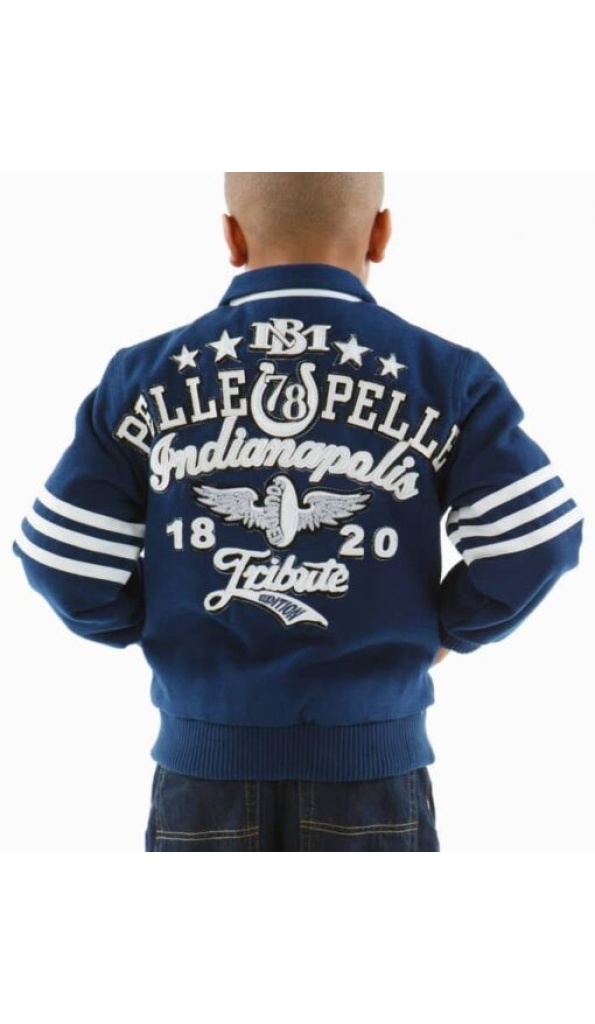 Pelle Pelle Indianapolis Blue Wool Jacket | Kids Jacket