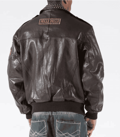 Pelle Pelle Biker Studded Leather Jacket