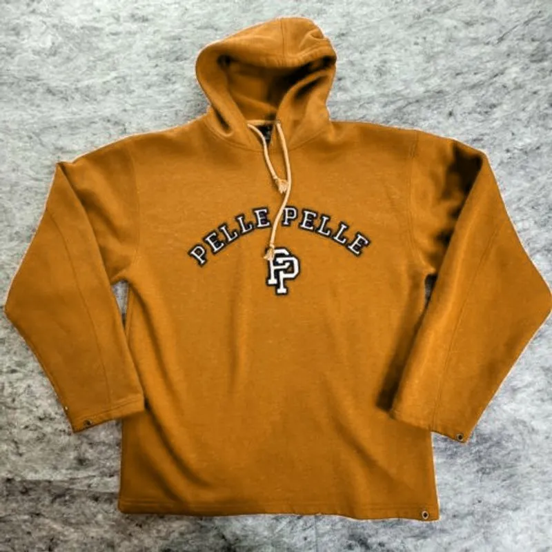 Pelle Pelle Mustard Pullover Wool Hoodie | Men & Women