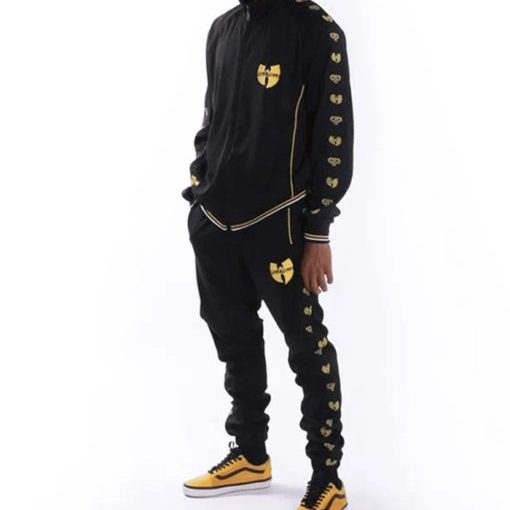 Pelle Pelle Men Printed Black Tracksuit