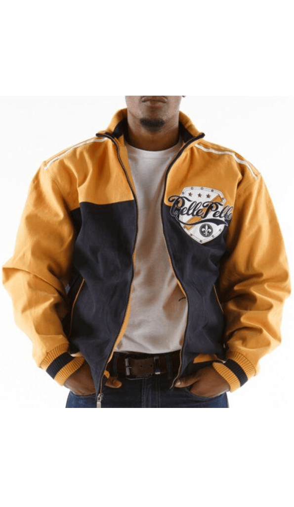 Pelle Pelle Yellow Revolution Varsity Jacket | Men Jacket