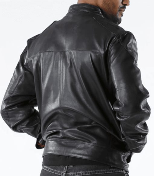 Pelle Pelle Men Black Burnish Mosaic Jacket | Leather Jacket view 2