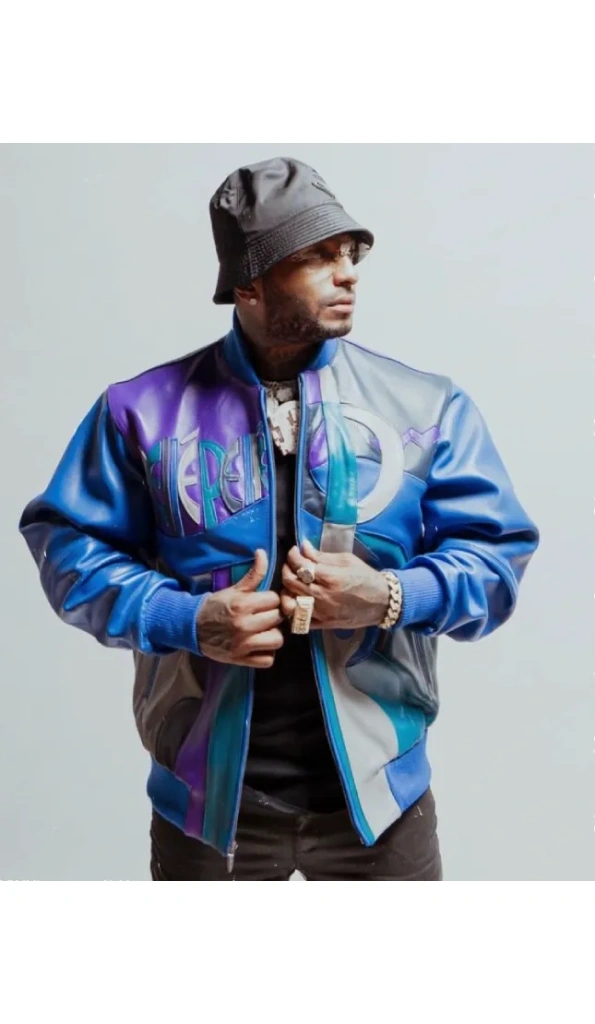 Pelle Pelle Men Picasso Leather Jacket | Blue Jacket