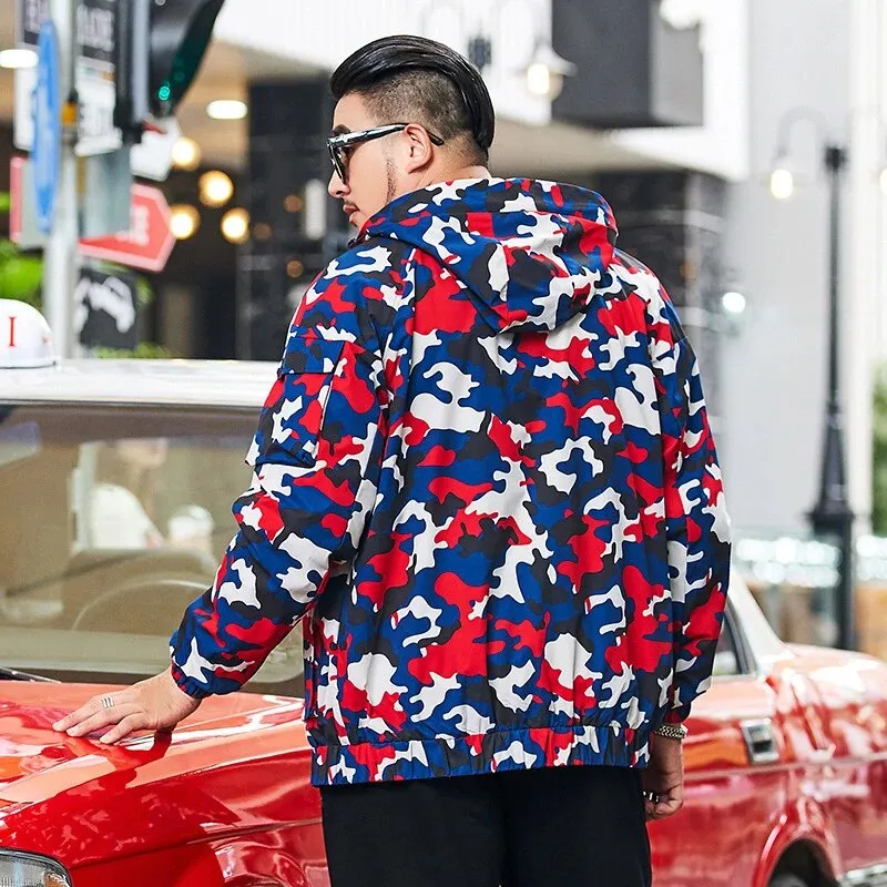 Pelle Pelle Red Blue Windbreaker Hood Jacket | Men Jacket