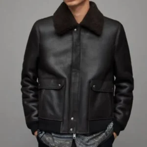 Pelle Pelle Nolan Shearling Leather Jacket | Black Jacket