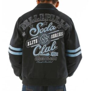 Pelle Pelle Soda Club Black Blue Kids Jacket | Wool Jacket