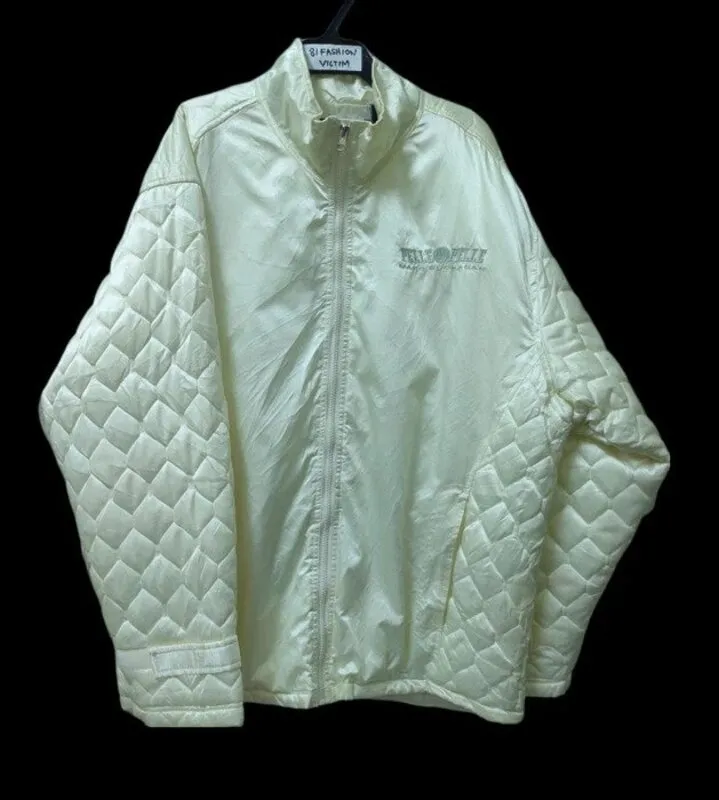 Pelle Pelle White Bomber Polyester Jacket | Men & Women