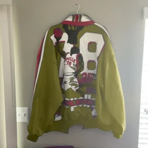 Pelle Pelle Basketball Olive Leather Jacket | Men & Women