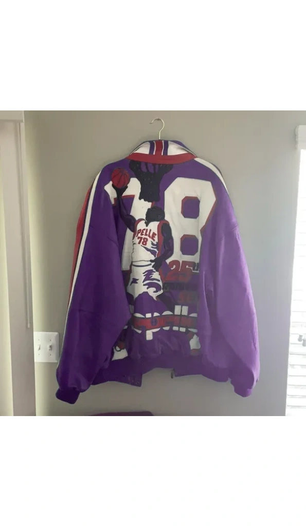 Pelle Pelle Basketball Purple Leather Jacket | Men & Women