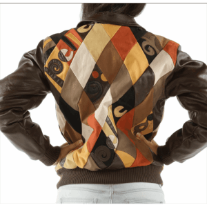 Pelle Pelle Brown Retro Diamond Jacket | Leather Jacket view 1