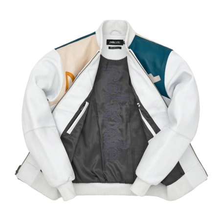 Pelle Pelle White Picasso Leather Jacket | Men & Women view 5