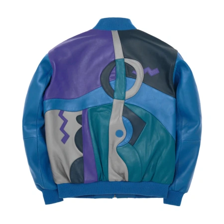 Pelle Pelle Men Picasso Leather Jacket | Blue Jacket view 2