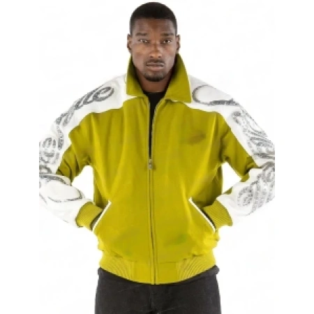 Pelle Pelle Scripted Olive Wool Jacket | Men Jacket