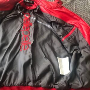 Pelle Pelle Red Studded MB Leather Jacket | Men & Women view 3