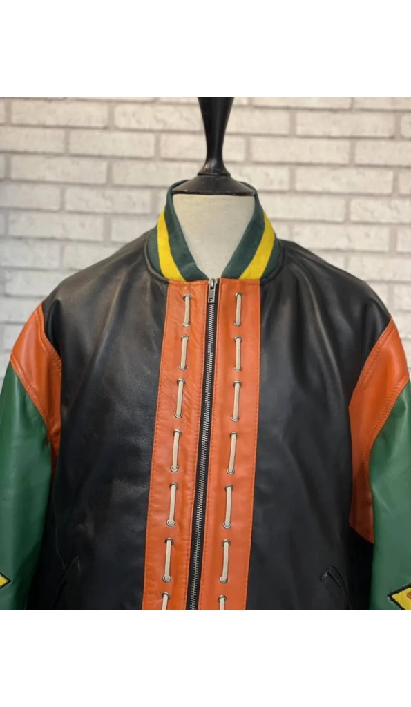 Pelle Pelle American Soda Club Varsity Jacket | Black Green