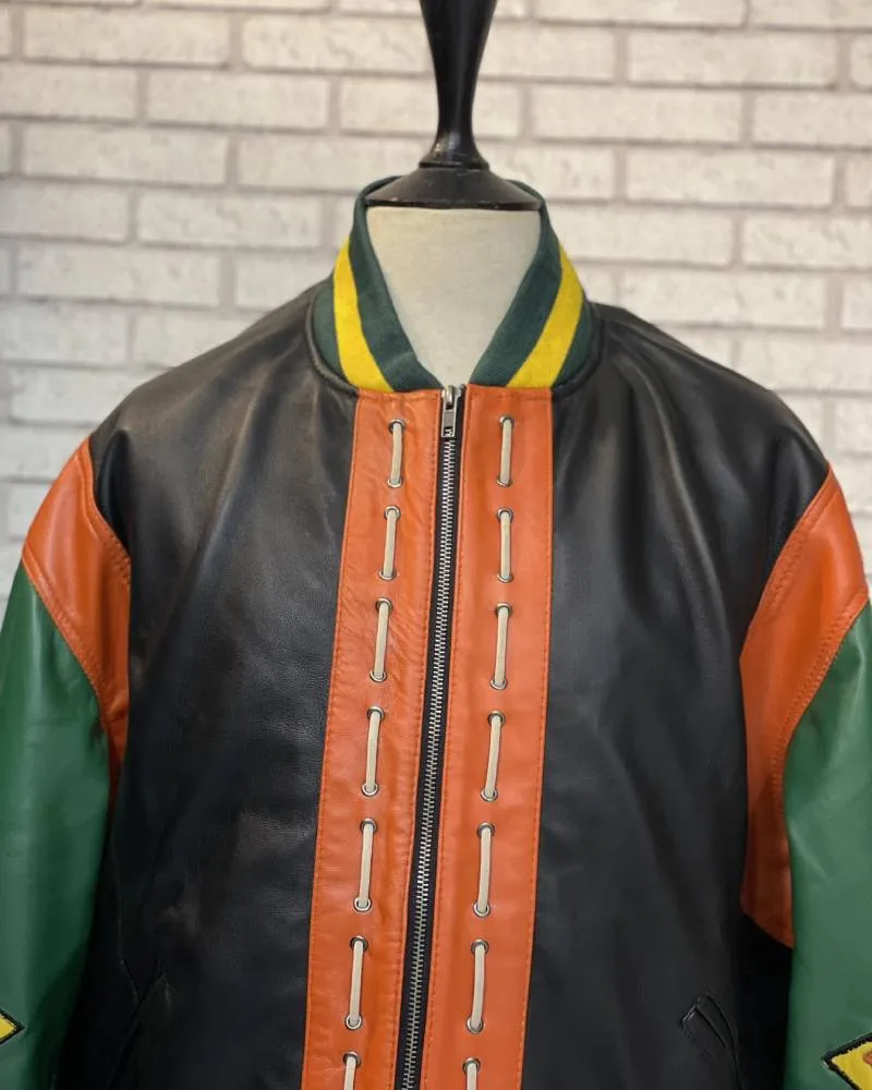 Pelle Pelle American Soda Club Varsity Jacket | Black Green