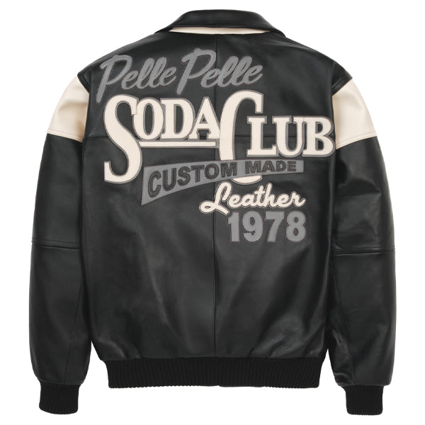 Pelle Pelle Black Soda Club Plush Jacket | Pelle Pelle Store view 2