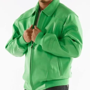 Pelle Pelle Basic Green Plush Jacket | Pelle Pelle Store