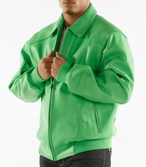 Pelle Pelle Basic Green Plush Jacket | Pelle Pelle Store