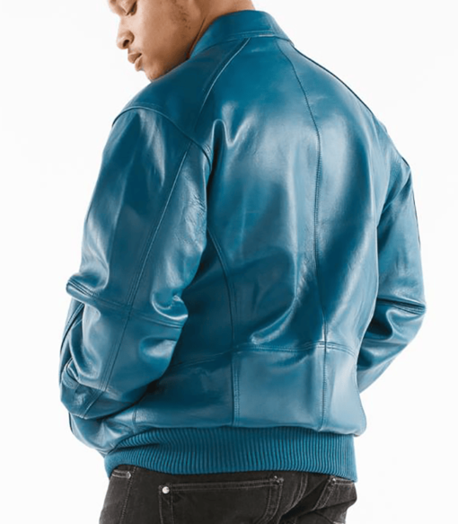 Pelle Pelle Aqua Blue Leather Jacket view 2