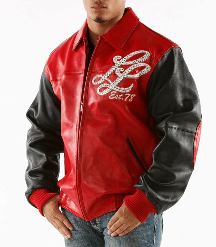 Pelle Pelle Red and Black Leather Jacket