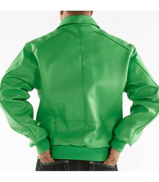 Pelle Pelle Basic Green Plush Jacket | Pelle Pelle Store view 2