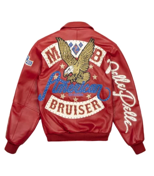 Pelle Pelle Red American Bruiser Leather Jacket view 2