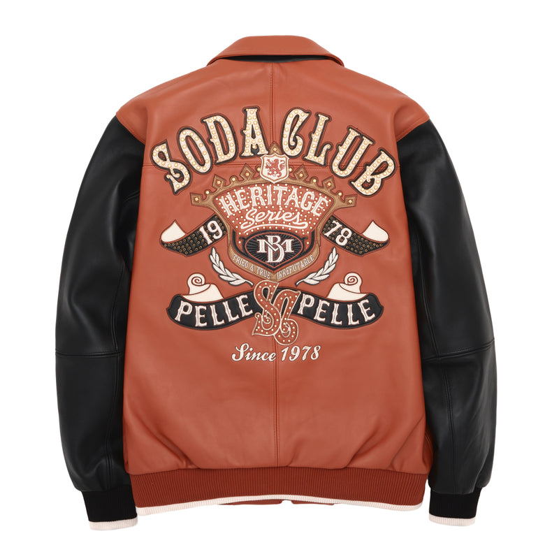 Pelle Pelle Brown Heritage Jacket | Pelle Pelle Store view 2