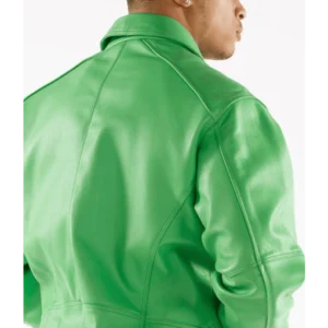 Pelle Pelle Basic Green Plush Jacket | Pelle Pelle Store view 3